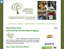 Tablet Screenshot of communitypartnershiponaging.org